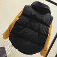 thumbnail image 5 of Lindreshi Cropped Puffer Vest Clearance Fashion Womens Waistcoat Vest Gilet Jacket Coat Outwear Solid Keep Warm Tops, 5 of 6