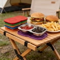 thumbnail image 4 of TIELUTT Reusable Stainless Steel Tableware with Silicone Lid Leak Small Dining Table Set for 6 round Table Runner Set round 5 Piece Dining Table Set Oval Dining Table Set for 4 with Leaf Outdoor Place, 4 of 6