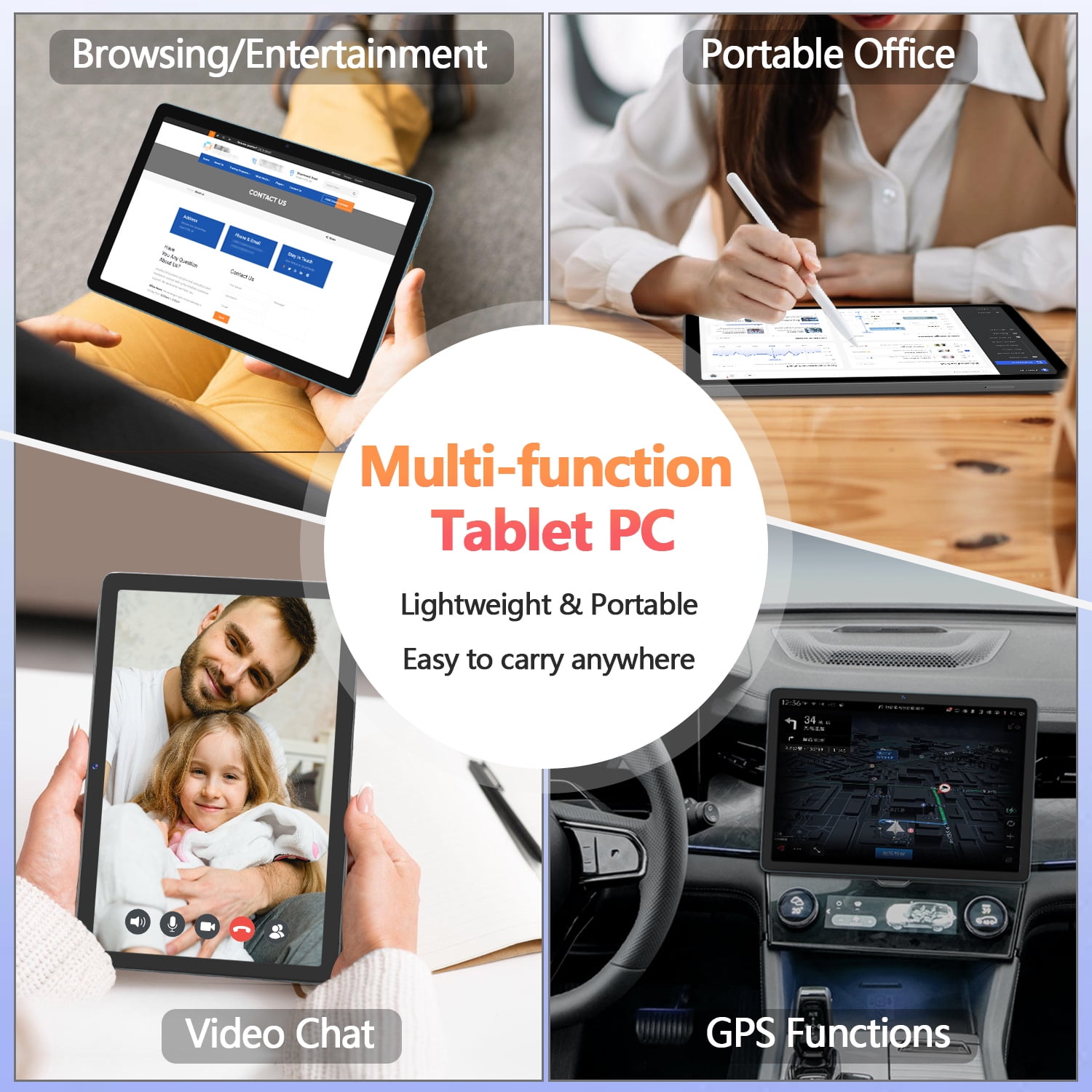 Android 14 Tablet,4G Cellular Tablet,128GB ROM 14GB RAM