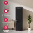 thumbnail image 2 of Frigidaire 9.0 Cu. ft. Bottom Mount Retro Refrigerator, Apartment Size Compact Fridge in Black, 2 of 12