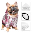 thumbnail image 3 of Honeii Peonies And Roses Print Small Dog Hoodies Pet Hooded Sweatshirts Fall Winter Puppy Cat Sweaters Warm Clothes for Small Dogs Outfits Costume-X-Large, 3 of 7