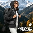 thumbnail image 4 of Maplenight Packable Rain Jackets for Women Waterproof Windbreaker Lightweight Zip Up Hooded Raincoats for Outdoor Travel Hiking, 4 of 7