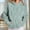 002 Green, variant on Women's Casual Hoodies Long Sleeve Sweatshirts Cowl Neck Hooded Pullover Front Pleat Top with Pockets Striped/Print