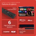 thumbnail image 2 of Barra de sonido inmersiva 2.1 todo en uno VIZIO M-Series con 6 parlantes de alto rendimiento, Dolby Atmos, DTS:X, subwoofers integrados y compatibilidad con Alexa, M213ad-K8, modelo 2023, 2 of 5