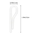 thumbnail image 3 of EeaseCA 200pcs Transparent Shirt Clamps Clothes Fixing Clips Plastic Shirt Sock Clips, 3 of 7