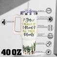 thumbnail image 5 of 40oz Plant Tumbler with Handle and Straw, Plant Gifts for Plant Lovers Gardeners, Gardening Gifts for Women,Plant Stainless Steel Vacuum Insulated Coffee Cups, 5 of 6