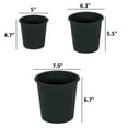 thumbnail image 3 of 5" Round Nursery Plant Pot - Garden Plastic Pots with Drainage (5-Pack), 3 of 6