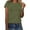 Army Green, variant on Outfmvch Women Heartbeat Print T Shirt Love Heart Graphic Tee Tops Casual Vacation Short Sleeve Blouse Red 5XL