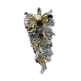 thumbnail image 3 of FVDPWYE Snowy Christmas Wreath Decorative Hanging Ornament for Party Home Xmas Decor Gold, 3 of 9