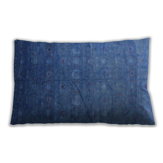 Ahgly Company Indoor Rectangular Mid-Century Modern Lumbar Throw Pillow, 13 inch by 19 inch