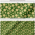 thumbnail image 2 of Soimoi Green Cotton Cambric Fabric Lemon Slice Vegetable Printed Craft Fabric by the Yard 56 Inch Wide, 2 of 7