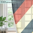 thumbnail image 4 of Yayeee Window Curtains Light Filtering 63"x52" Grommet Panel Pair Home Living Room Decor, Beige Stripes, 4 of 7