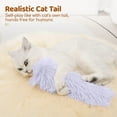 thumbnail image 5 of 9.44 x 3.93 x 1.18 inch Plush Cat Toy with Catnip and Crinkle Paper Sound Chew Resistant for Playful Entertainment and Hunting Instinct Stimulation (Gray), 5 of 6