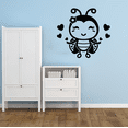 thumbnail image 2 of Heart Hearts Ladybug Ladybugs Lady Bug Bugs Cute Animal Insect Vinyl Design Wall Sticker Art Decal Boy Girl Kid Room Bedroom Nursery Kinder Playroom Home Decor Stickers Decoration Size (18x20 inch), 2 of 3