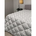 thumbnail image 2 of Floral Down Alternative Comforter, Abstract Soft Classical Daisy Spring Garden Flowers Bouquet Pattern, Microfiber Quilt for All Season, 5 Sizes, Pale Blue White Ceil Blue, by Ambesonne, 2 of 3