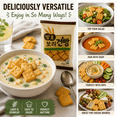 thumbnail image 5 of Crunchy Baked Snack Crackers, Light & Crispy, 3 oz Bags (Pack of 3), Perfect for Soup, Salad & On-the-Go, 5 of 5