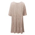 thumbnail image 4 of Sparkly Glitter Dress, Babydoll Dress Short Flowy Tiered Dress for Women Party Club Night, 4 of 9