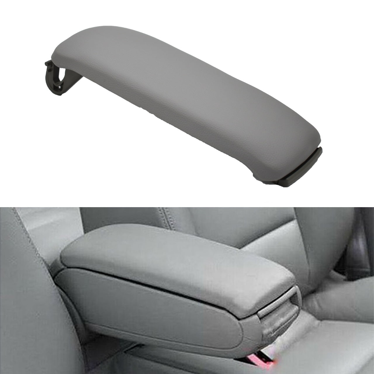 labwork-parts Leather Armrest Center Box Console Lid Cover Fit for 2004 2005 2006 2007 2008 Audi A4 B7 Beige 