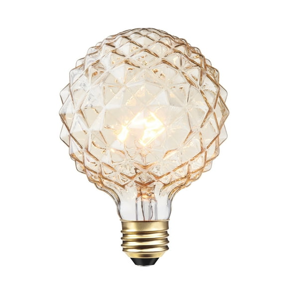 Globe Electric 40W Clear Designer Vintage Edison Crystalina Incandescent Light Bulb, 84637