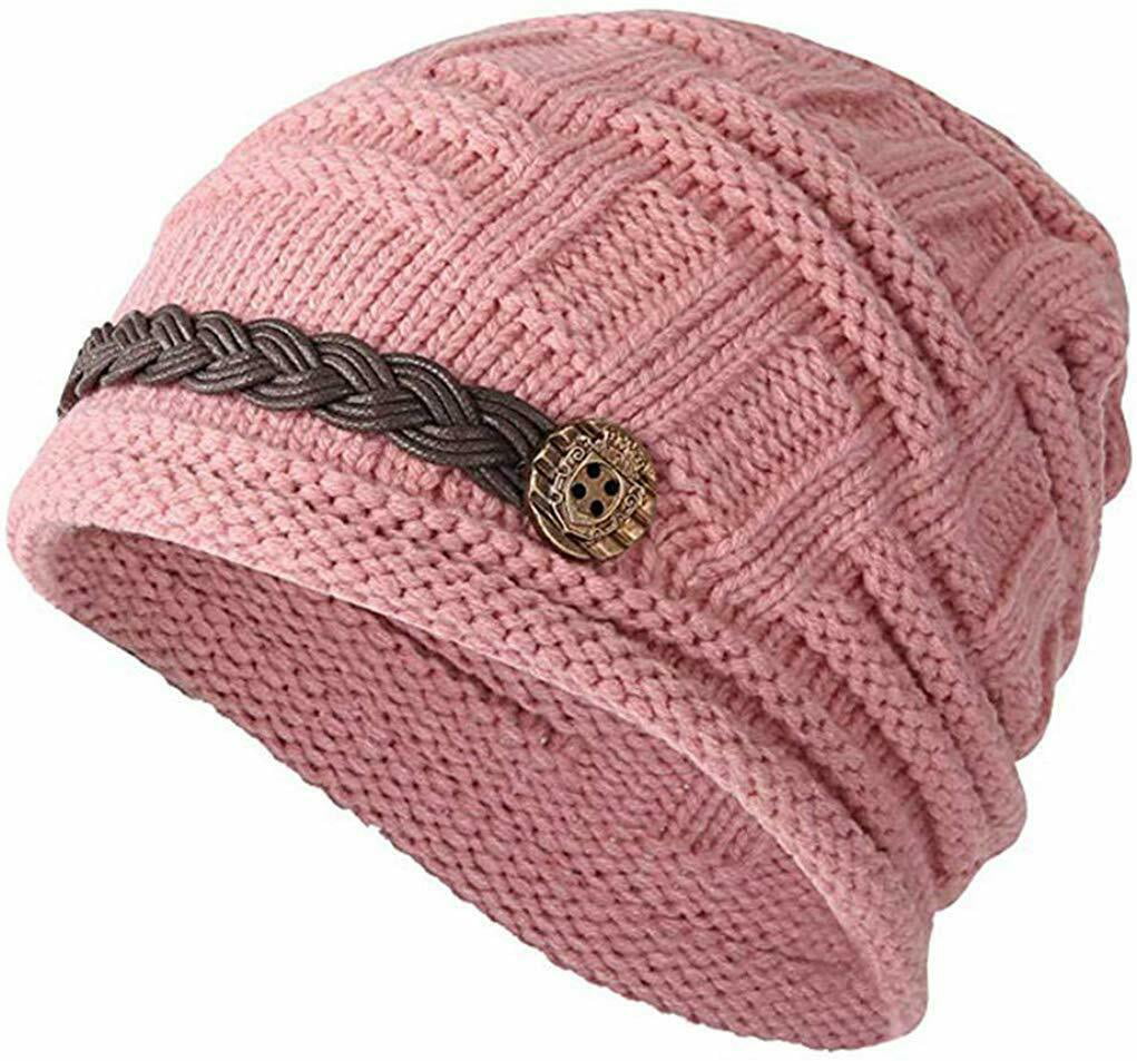 Oklahoma Flag Element Design Logo Winter Warm Hats,Knit Slouchy Thick Skull Cap Black 