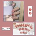 thumbnail image 1 of Set de parches para uñas HUOGUO Love Heart Short Párrafo x24, 1 of 4