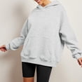 thumbnail image 5 of kytmyeq Womens Oversized Sweatshirts Fleece Hoodies Long Sleeve Shirts Pullover Fall Clothes With Pocket, 5 of 5