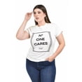 thumbnail image 1 of Playera "No One Cares" Roman Fashion /Tallas Extras, 9001-5 (Blanco) blanco 38, 1 of 5
