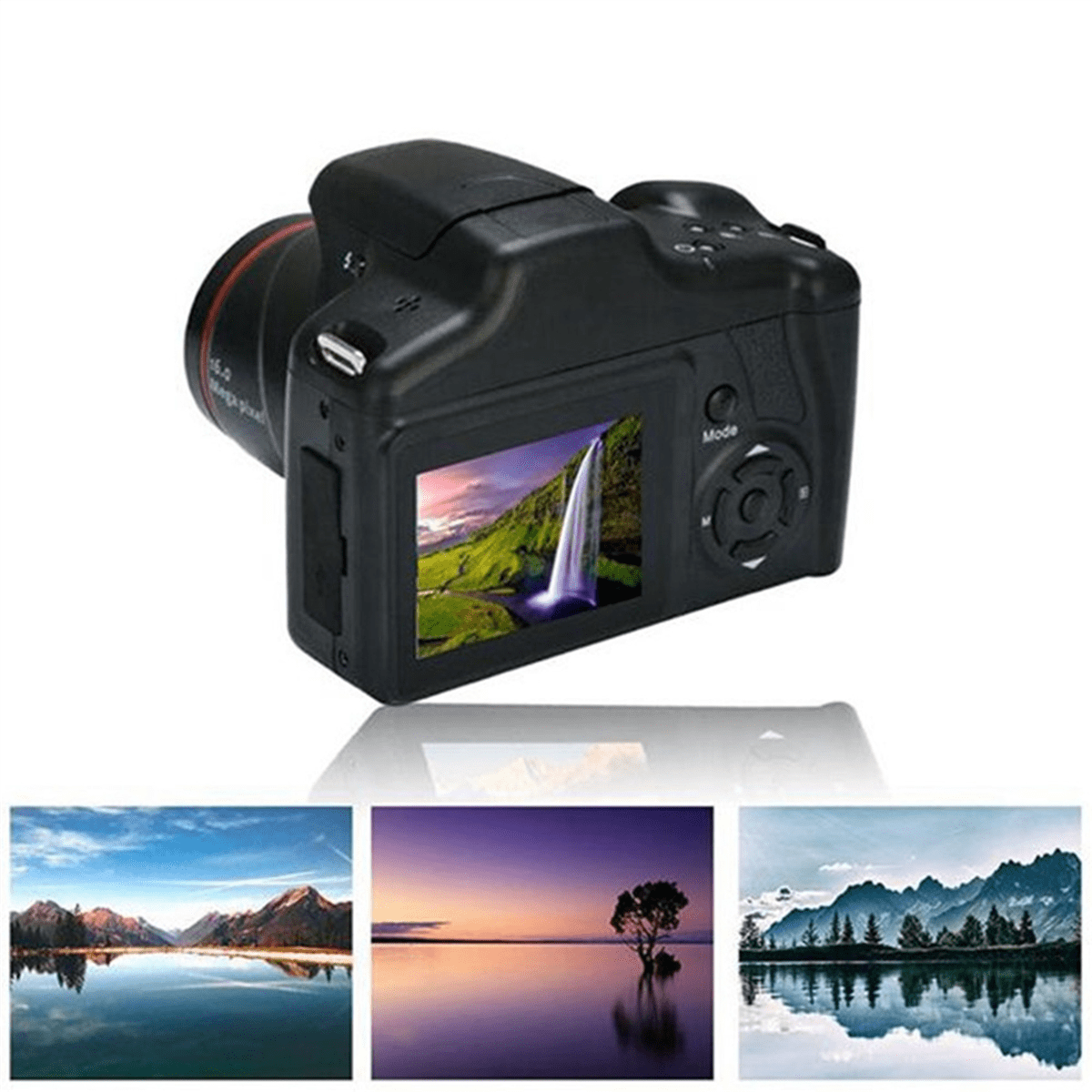 2X Digital Camera Vlog Camera Photography 16X Digital Zoom 720P HD SLR Camera Anti-Shake Photo Cameras for Live Stream