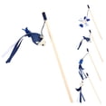 thumbnail image 4 of 2PCS Cat Wand Toys Interactive Cat Bell Toys Fake Feather Kitten Toys, 4 of 10