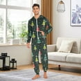thumbnail image 3 of Adult Christmas Onesie Christmas Tree Glitter Adult Zipper One-Piece Pajamas Unisex Pajamas with Pockets, 3 of 6