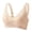 Beige, variant on Women's Comfortable Bras Solid Color Wireless Push Up Breathable Daily Bra Hot Weather