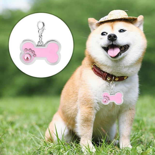 Colgante de identificación con nombre de Animal para perro identificación de mascota de aleación con etiqueta de gato ANGGREK Otros