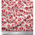 thumbnail image 1 of Soimoi Silk Fabric Dot,Leaves & Floral Artistic Print Fabric by The Yard 42 Inch Wide, 1 of 1