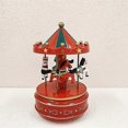 thumbnail image 4 of Christmas Carousel Music Bell Clockwork Automatic Christmas Decoration Supplies Ornaments Childrens Toys, 4 of 4