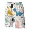 thumbnail image 4 of Fotbe Cute Dinosaurs Trajes de Baño Estampados para Hombre, Shorts de Verano de Secado Rápido, Ropa de Playa, Bañadores-3X-Large, 4 of 6