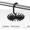 thumbnail image 3 of ytsrty Clothing Closet Storage Racks  360° Rotatable Tie Rack Belt Scarves Hook Hanger Holder Organizer for Racks Closet Organizer Belts(Black) gtr, 3 of 9