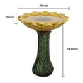 thumbnail image 4 of 24.4-in Outdoor Sunflower Bird Bath - Fibre Reinforced Concrete Large Bird Bath Stylish with Modern Pedestal for Garden, Patio, Lawn, Backyard, 4 of 9