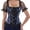 Blue, variant on Grebrafan Corset Gothic Punk Bustier Women Off Shoulder Rose L