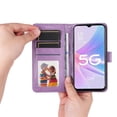 thumbnail image 3 of Funda tipo cartera GANGXUN para OPPO A78 5G , diseño girasol, cuero PU, soporte, cierre magnético, tarjetero, 3 of 5