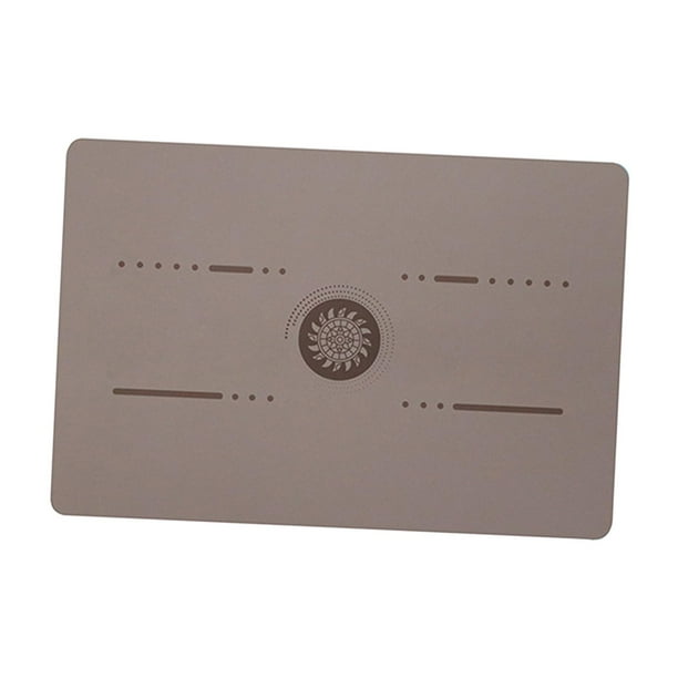 Esterilla de yoga, colchoneta de yoga, colchoneta de ejercicio, protección para el suelo, portátil, de alta densidad. Marrón