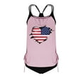 thumbnail image 6 of Brqkzdu Women's 4th of July Tankini Swimsuits 2 Piece American Flag Print Swim Tops with Shorts Bathing Suits Tummy Control High Waist Conservative Tankini Swimsuit, 6 of 6