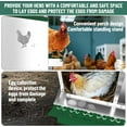 thumbnail image 4 of Kojooin Durable Metal Chicken Nesting Boxes - Versatile Wall Mount or Free Standing, Green _6 Compartment (With Legs), 4 of 7