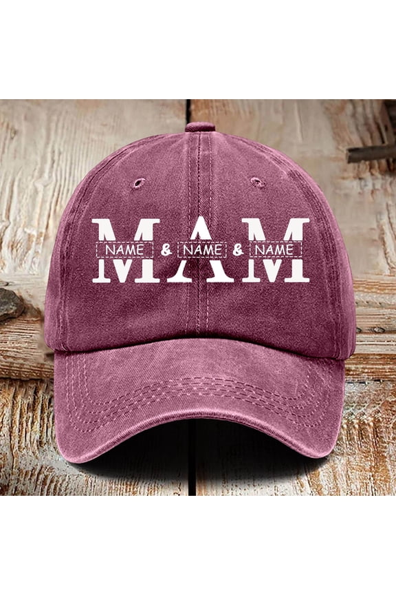 Baseball Hat Day Custom Mom Custom with Names Custom Adjustable Outdoor Baseball Caps One Size