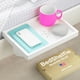 thumbnail image 1 of Bedside Shelf for Bunk Bed & Top Bunk, College Dorm Room Essentials, Loft Nightstand, Floating Bed Side Table Tray Storage, Dorm Room Decor by Smallish - (Flexfit Model, White), 1 of 5