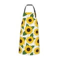 thumbnail image 2 of Lsque Sunflowers Waterproof Apron Chef Aprons for Men Heavy Duty Chemical Work Apron Extra Long Grilling Aprons with Adjustable Bib Apron, 2 of 9