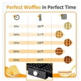 thumbnail image 5 of 4-Slice WaffleMaker 1500W Double Heating Non-Stick Egg Cake Oven Pancake Egg Waffle Cake Machine Tem, 5 of 5