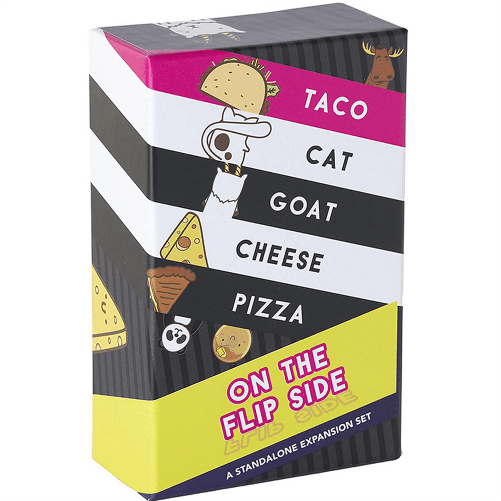 Taco Cat Goat Cheese Pizza On The Flip Side，Card Game Family Party  Entertainment 4 Player Board Game Toy Gift - Walmart.com
