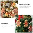 thumbnail image 6 of SEWACC 12Pcs Gingerbread Man Ornaments Assorted Color PVC Decorative Christmas Pendant 7X5.5CM, 6 of 8