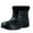 Black, variant on Black Fleece-Lined Winter Snow Boots, Water-Resistant, Adjustable Strap for Secure Fit, Non-Slip Thick Sole for Icy Surfaces, Cozy Warm Lining, Durable for Outings Snowy Walks