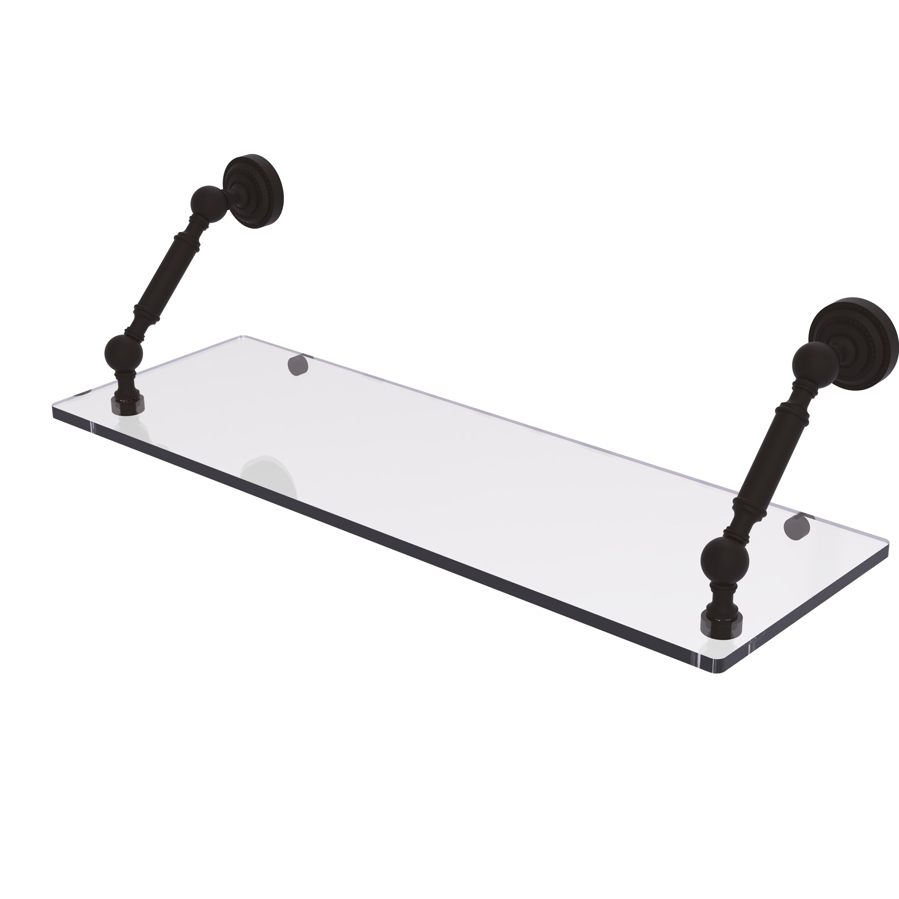 Dottingham Collection 24 Inch Floating Glass Shelf